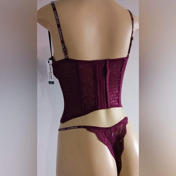 Bebe intimates purple corset outfit - Picture 2 of 2